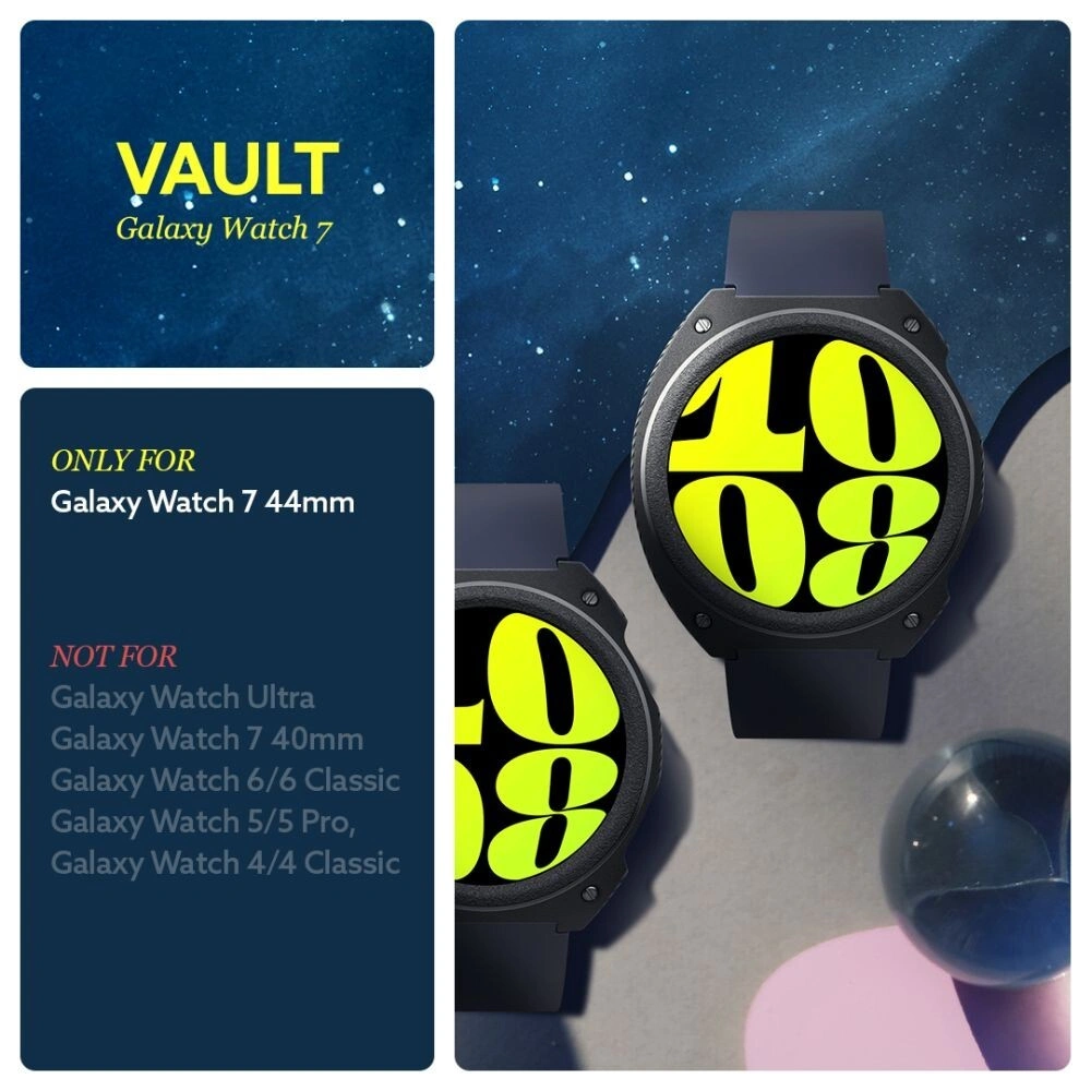 Hurtownia GSM - Etui Caseology Vault Samsung Galaxy Watch 7 44mm Matt Fekete - SPN3458 - {ean13} - Hurt