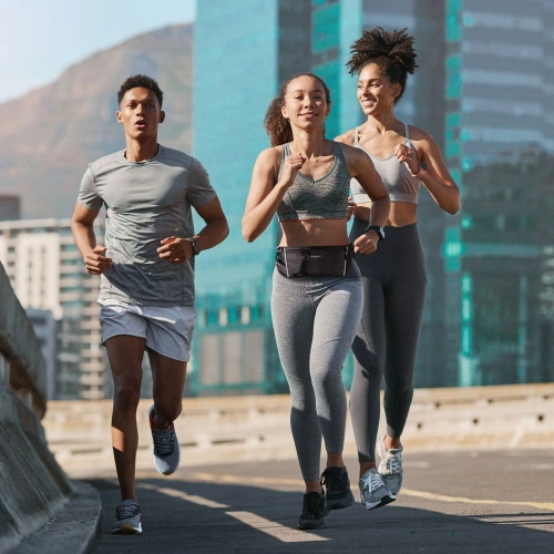 Saszetka na pas Spigen A710 Dynamic Shield Waist Bag Black