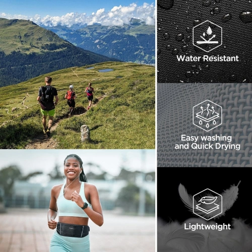 Saszetka na pas Spigen A710 Dynamic Shield Waist Bag Black