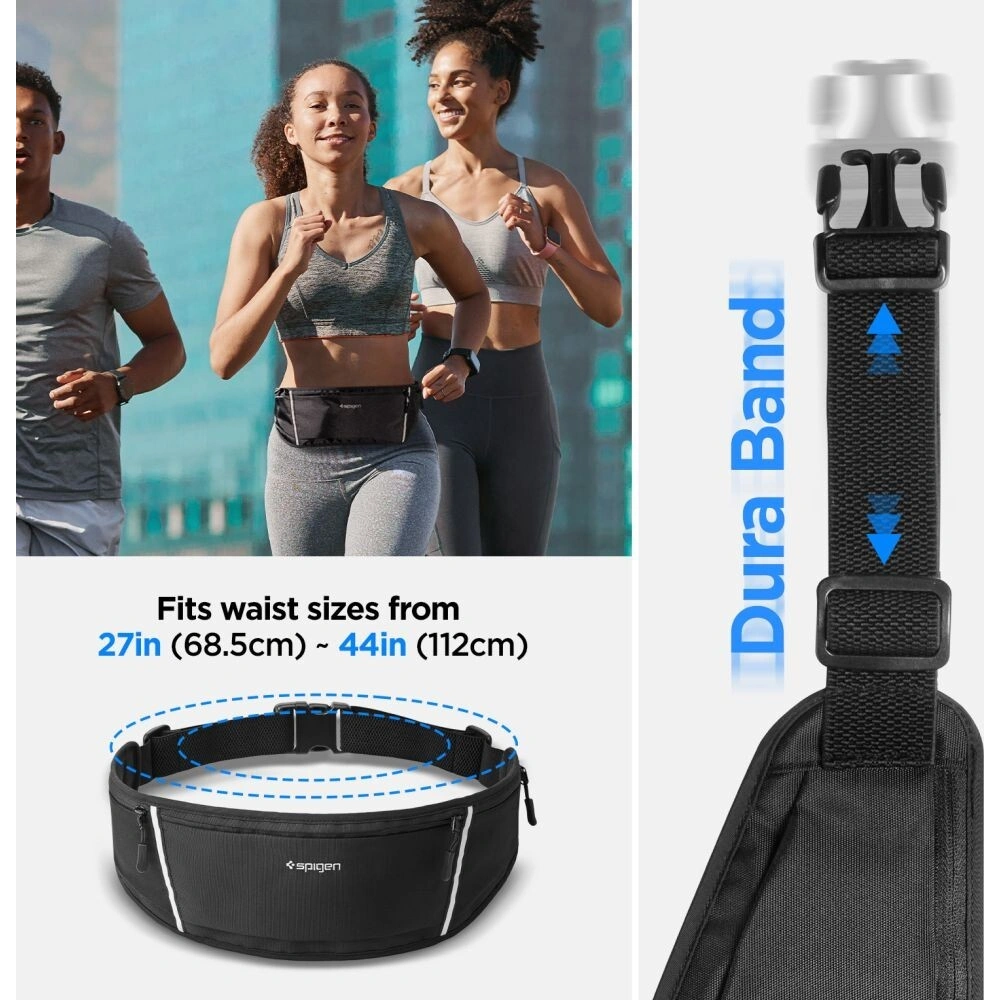Hurtownia GSM - Saszetka na pas Spigen A710 Dynamic Shield Waist Bag Black - SPN3461 - {ean13} - Hurt
