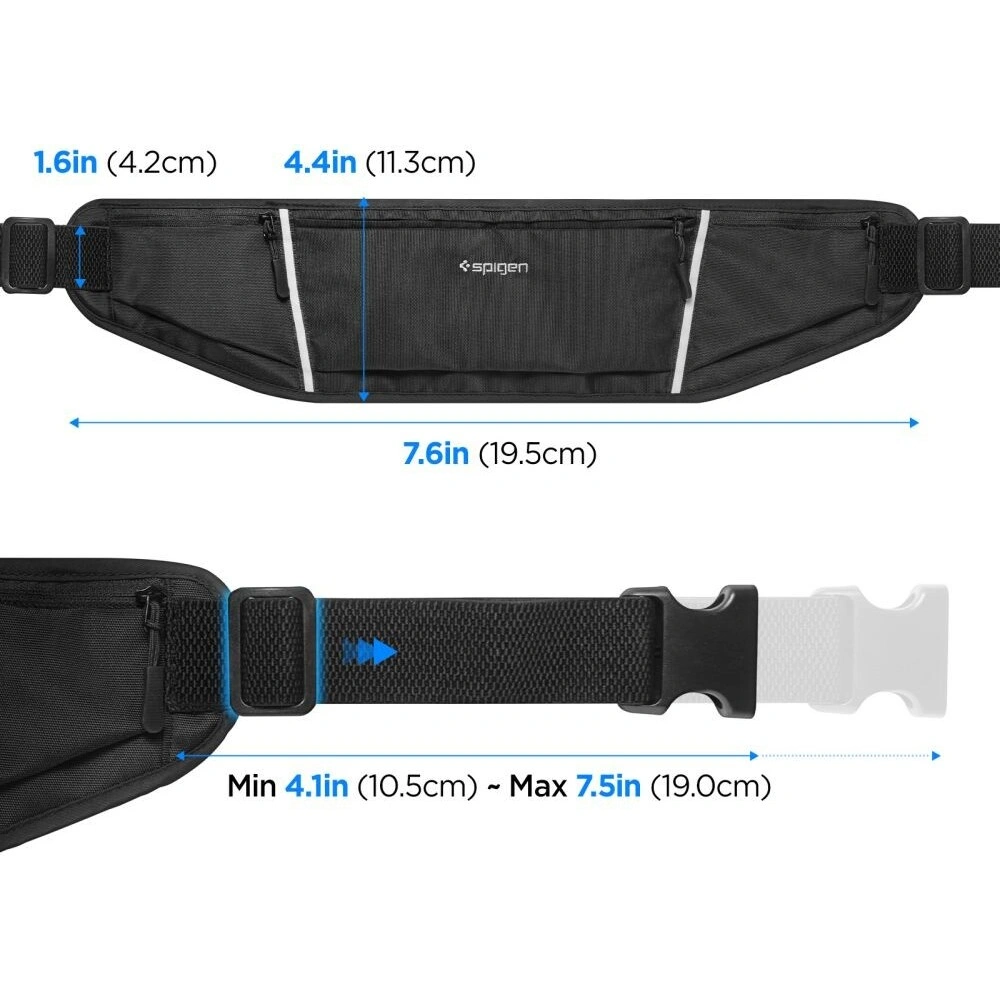 Hurtownia GSM - Saszetka na pas Spigen A710 Dynamic Shield Waist Bag Black - SPN3461 - {ean13} - Hurt
