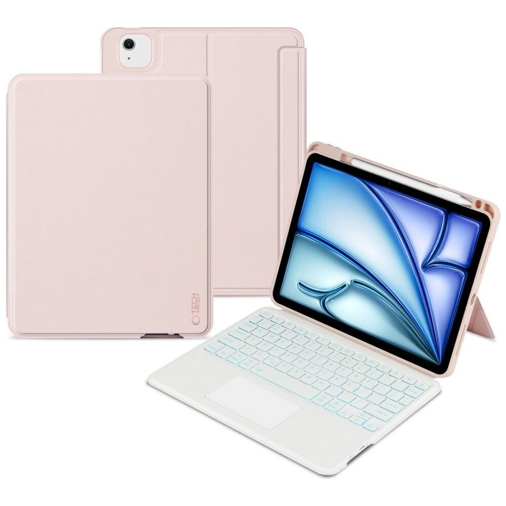 Hurtownia GSM - Etui Tech-Protect SmartCase Mag Pen + Keyboard Apple iPad Air 10.9 2020/2022 (4. a 5. gen) / iPad Air 11 2024 (6. gen) Růžová - THP2916 - {ean13} - Hurt