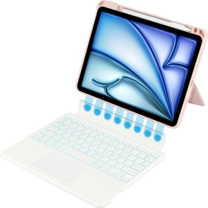 Hurtownia GSM - Etui Tech-Protect SmartCase Mag Pen + Keyboard Apple iPad Air 10.9 2020/2022 (4. a 5. gen) / iPad Air 11 2024 (6. gen) Růžová - THP2916 - {ean13} - Hurt