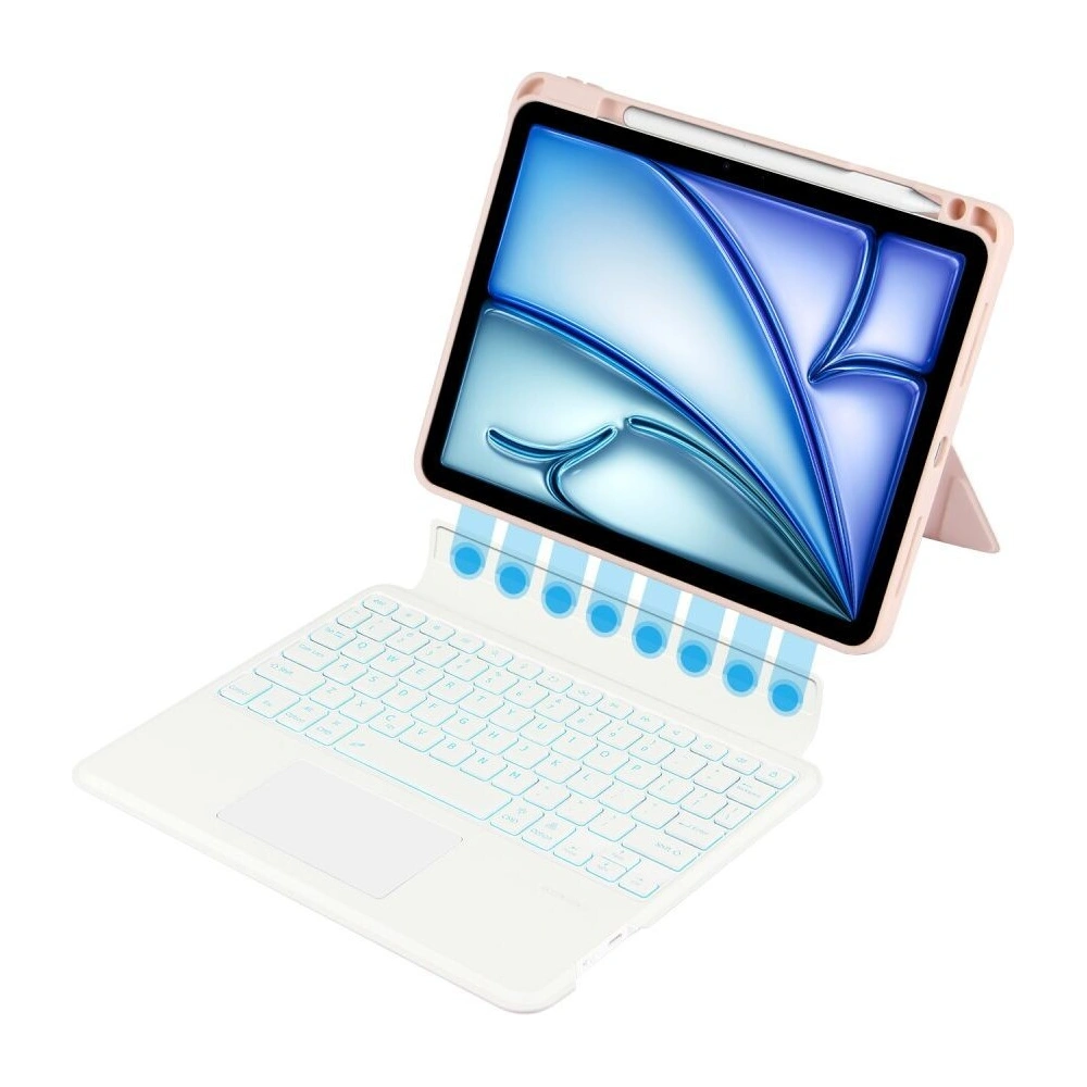 Hurtownia GSM - Etui Tech-Protect SmartCase Mag Pen + Keyboard Apple iPad Air 10.9 2020/2022 (4. a 5. gen) / iPad Air 11 2024 (6. gen) Růžová - THP2916 - {ean13} - Hurt