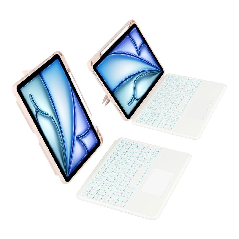 Hurtownia GSM - Etui Tech-Protect SmartCase Mag Pen + Keyboard Apple iPad Air 10.9 2020/2022 (4. és 5. gen) / iPad Air 11 2024 (6. gen) Rózsaszín - THP2916 - {ean13} - Hurt