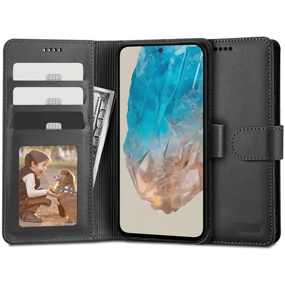 Hurtownia GSM - Etui Tech-Protect Wallet Samsung Galaxy M35 5G černé - THP2917 - {ean13} - Hurt