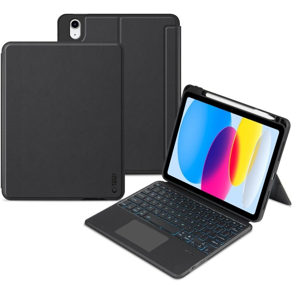 Hurtownia GSM - Etui Tech-Protect SmartCase Mag Pen + Keyboard Apple iPad 10.9" 2022 (10. generație) Negru - THP2918 - {ean13} - Hurt