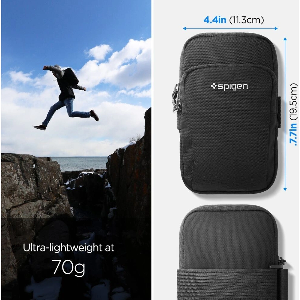 Hurtownia GSM - Opaska na ramię Spigen A702 Dynamic Shield Armband Black - SPN3462 - {ean13} - Hurt