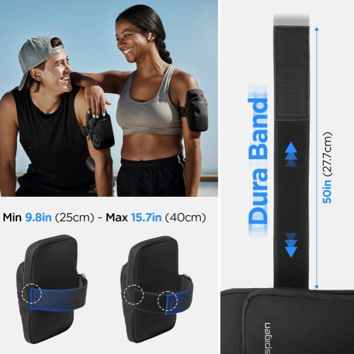 Opaska na ramię Spigen A702 Dynamic Shield Armband Black