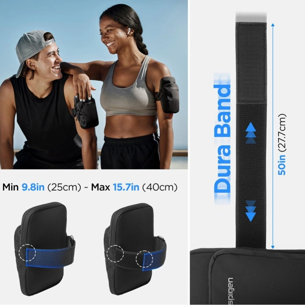 Hurtownia GSM - Opasek na ruku Spigen A702 Dynamic Shield Armband Black - SPN3462 - {ean13} - Hurt