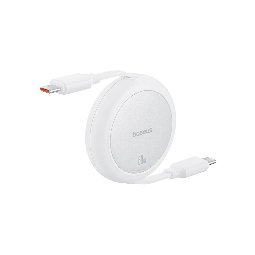 Hurtownia GSM - Cablul Baseus Free2Pull Mini USB-C / USB-C, 60W, 1m (alb) - BSU4912 - {ean13} - Hurt
