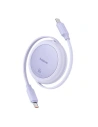 Kabel Baseus Free2Pull Mini USB-C / USB-C, 60W, 1m (fialový)