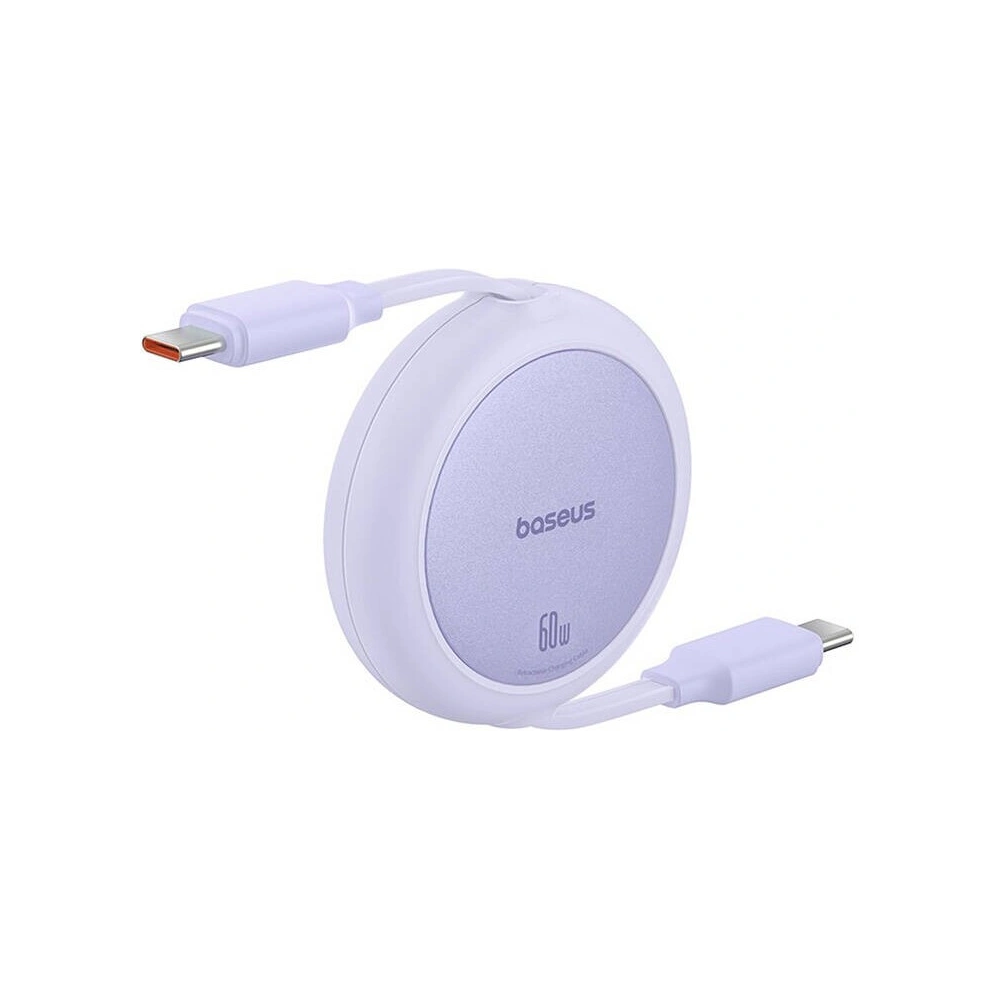 Hurtownia GSM - Kabel Baseus Free2Pull Mini USB-C / USB-C, 60W, 1m (fialový) - BSU4914 - {ean13} - Hurt