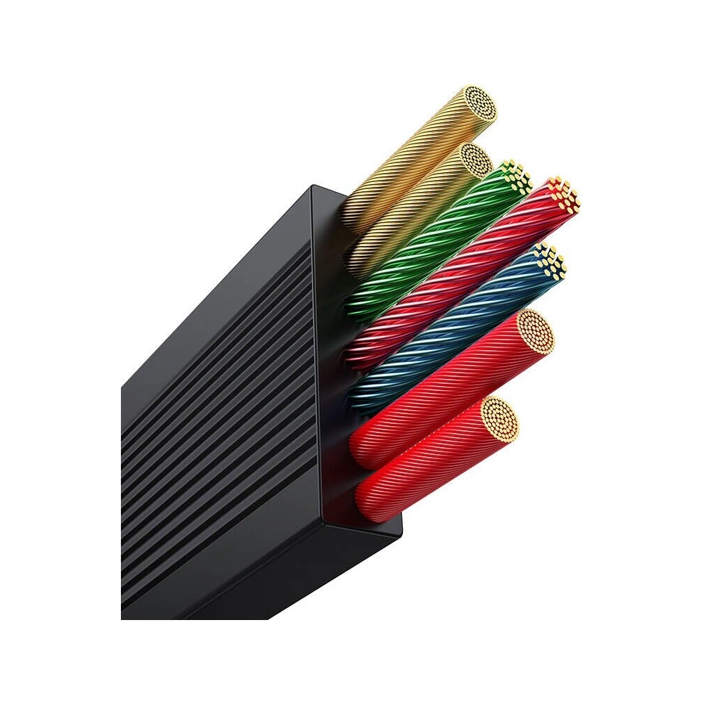 Hurtownia GSM - Cablul 3w1 Baseus Free2Draw USB/A / microUSB, Lightning, USB-C, 100W, 1.1 m (negru) - BSU4915 - {ean13} - Hurt