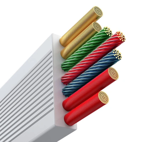 Kabel 3w1 Baseus Free2Draw USB-A / microUSB,Lightning,USB-C, 100W, 1.1 m (biały)