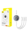 Hurtownia GSM - Kabel 3w1 Baseus Free2Draw USB-A / microUSB, Lightning, USB-C, 100W, 1.1 m (weiß) - BSU4916 - {ean13} - Hurt