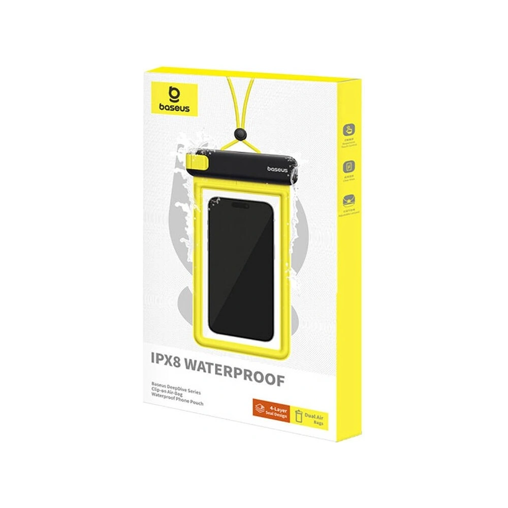 Hurtownia GSM - Etui universal rezistent la apă Baseus DeepDive IPX8 (negru) - BSU4917 - {ean13} - Hurt