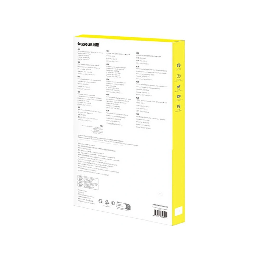 Hurtownia GSM - Uniwersalne wodoodporne etui Baseus DeepDive IPX8 (czarny) - BSU4917 - {ean13} - Hurt