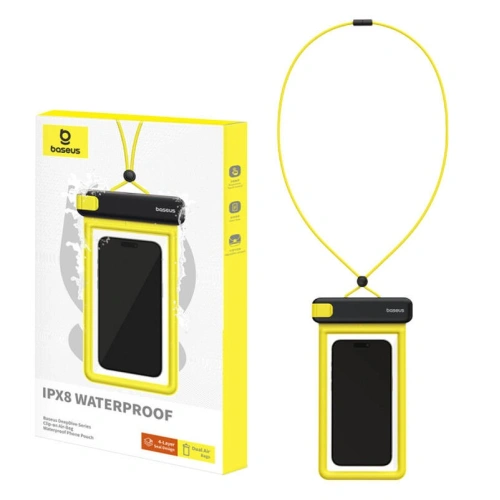 Uniwersalne wodoodporne etui Baseus DeepDive IPX8 (czarny)