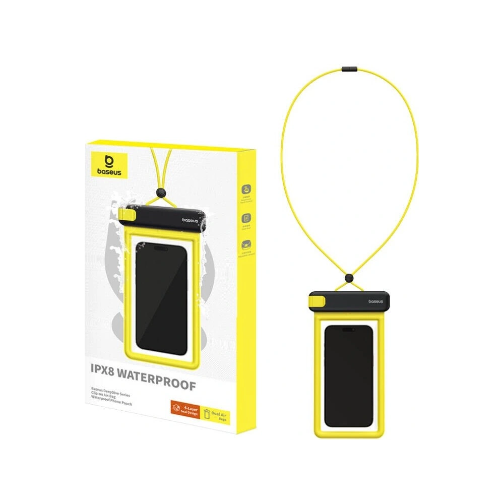 Hurtownia GSM - Uniwersalne wodoodporne etui Baseus DeepDive IPX8 (czarny) - BSU4917 - {ean13} - Hurt