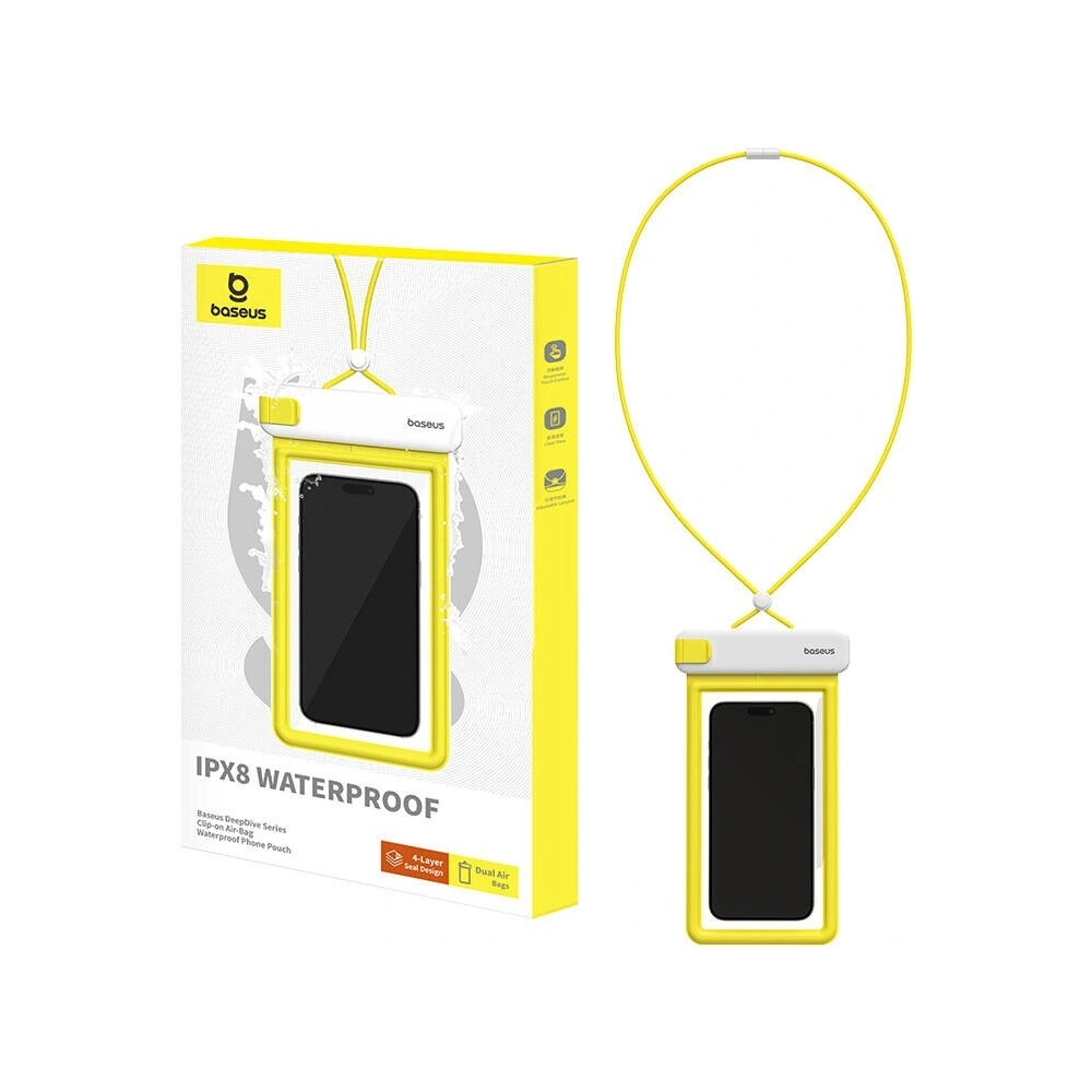 Hurtownia GSM - Uniwersalne wodoodporne etui Baseus DeepDive IPX8 (biały) - BSU4918 - {ean13} - Hurt