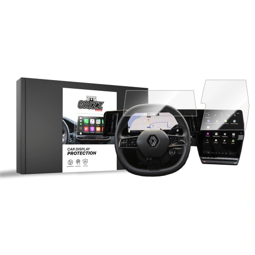 Folia ceramiczna GrizzGlass CarDisplay Protection do Renault Rafale 12" 2024-2025 [2w1]