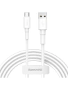 Kabel USB-C Baseus Mini 3A 1m (biały)