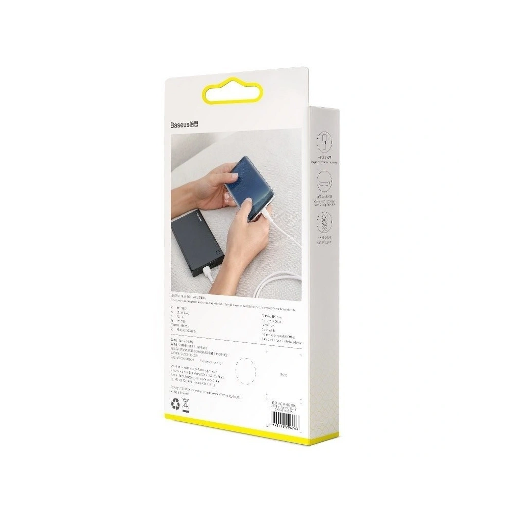 Hurtownia GSM - Kabel USB-C Baseus Mini 3A 1m (alb) - BSU761WHT - {ean13} - Hurt