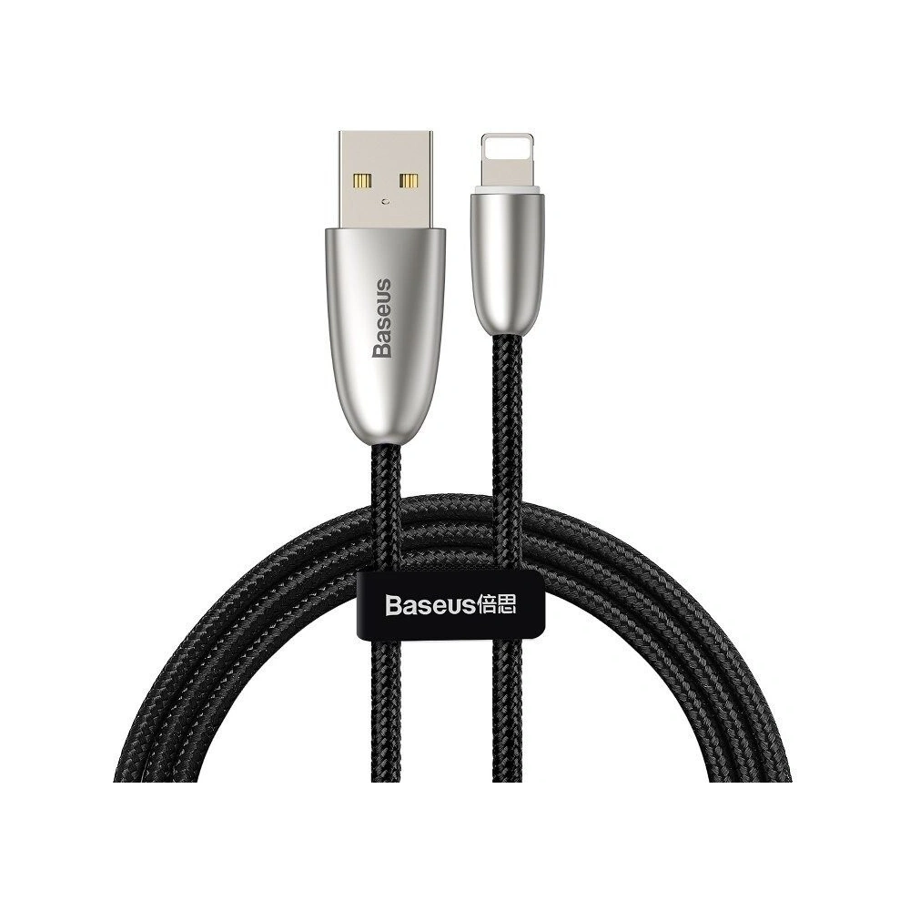Wholesale USB Lightning Baseus Torch LED Light 2.4A 1m Black - BSU762BLK - {ean13} - Hurt
