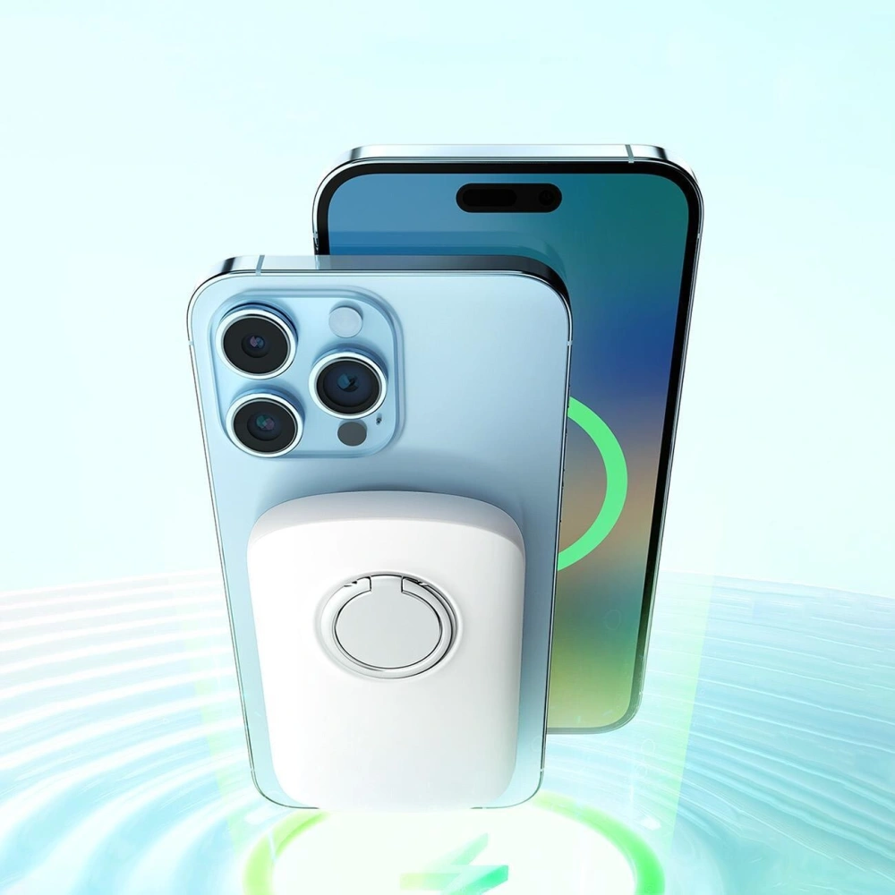 Hurtownia GSM - Vezeték nélküli töltésű powerbank Joyroom JR-W030 6000mAh gyűrűvel és állvánnyal 20W-ig, fehér - JYR629 - {ean13} - Hurt