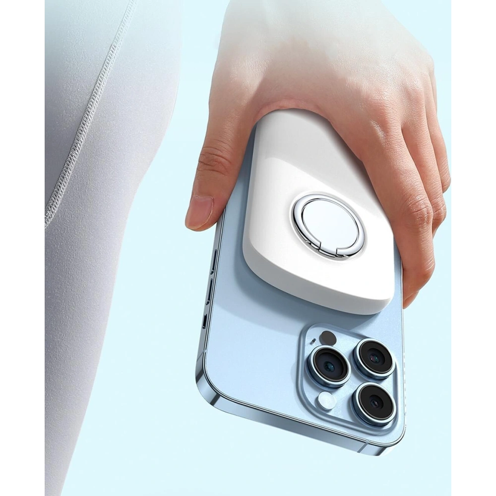 Wholesale Powerbank with wireless charging Joyroom JR-W030 6000mAh with ring and stand up to 20W white - JYR629 - {ean13} - Hurt