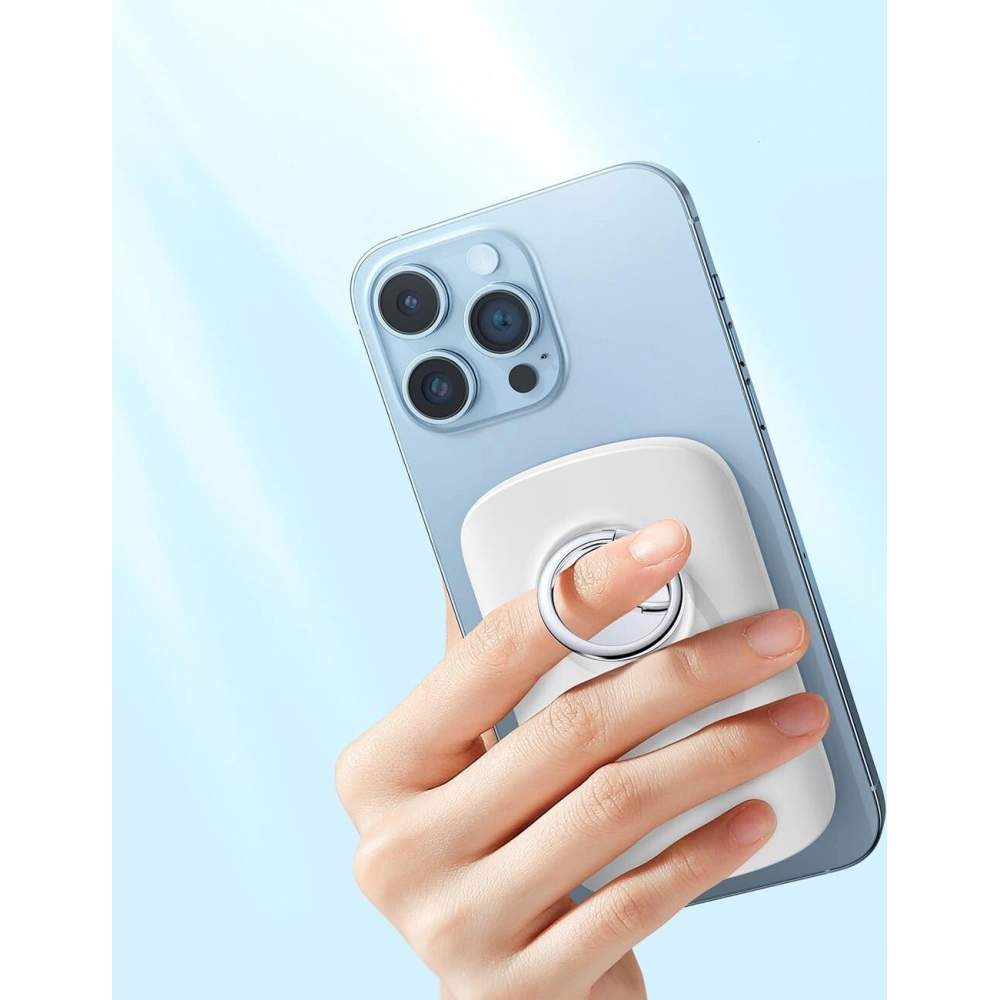 Wholesale Powerbank with wireless charging Joyroom JR-W030 6000mAh with ring and stand up to 20W white - JYR629 - {ean13} - Hurt