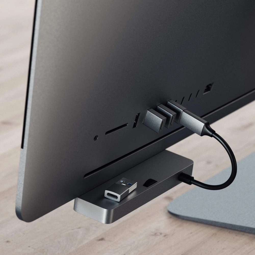 Hurtownia GSM - Adapter Satechi Aluminium USB-A / USB-C space gray - STH132 - {ean13} - Hurt