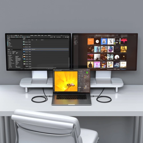 Kabel Satechi USB-C / USB-C, USB 4.0, 240W, 40Gbp,s 8K60Hz / 4K120Hz space gray