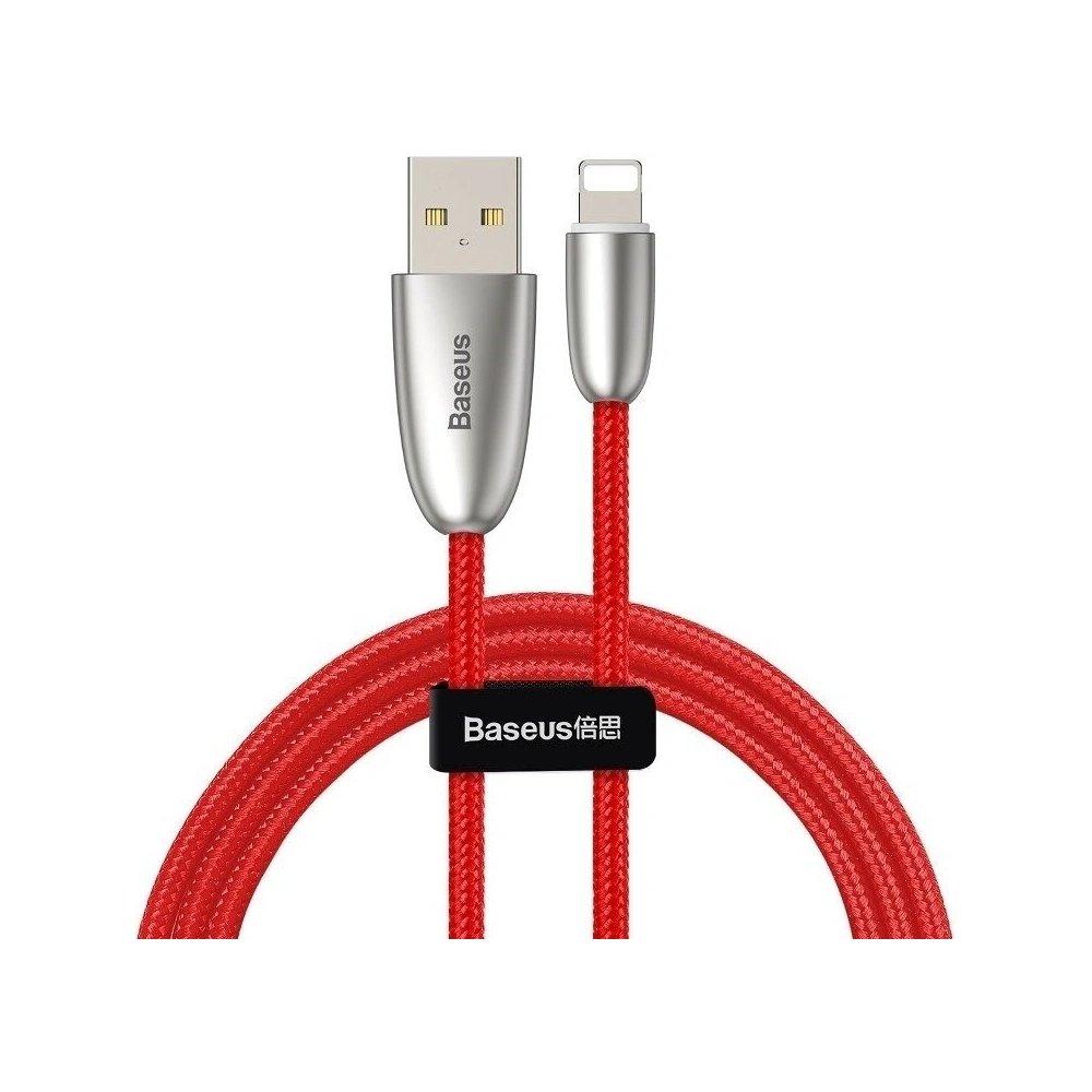 Wholesale USB Lightning Baseus Torch LED Light 2.4A 1m Red - BSU765RED - {ean13} - Hurt