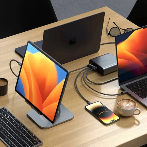 Ładowarka sieciowa Satechi 6-Port 6xUSB-C GaN 200W PD GaN space gray