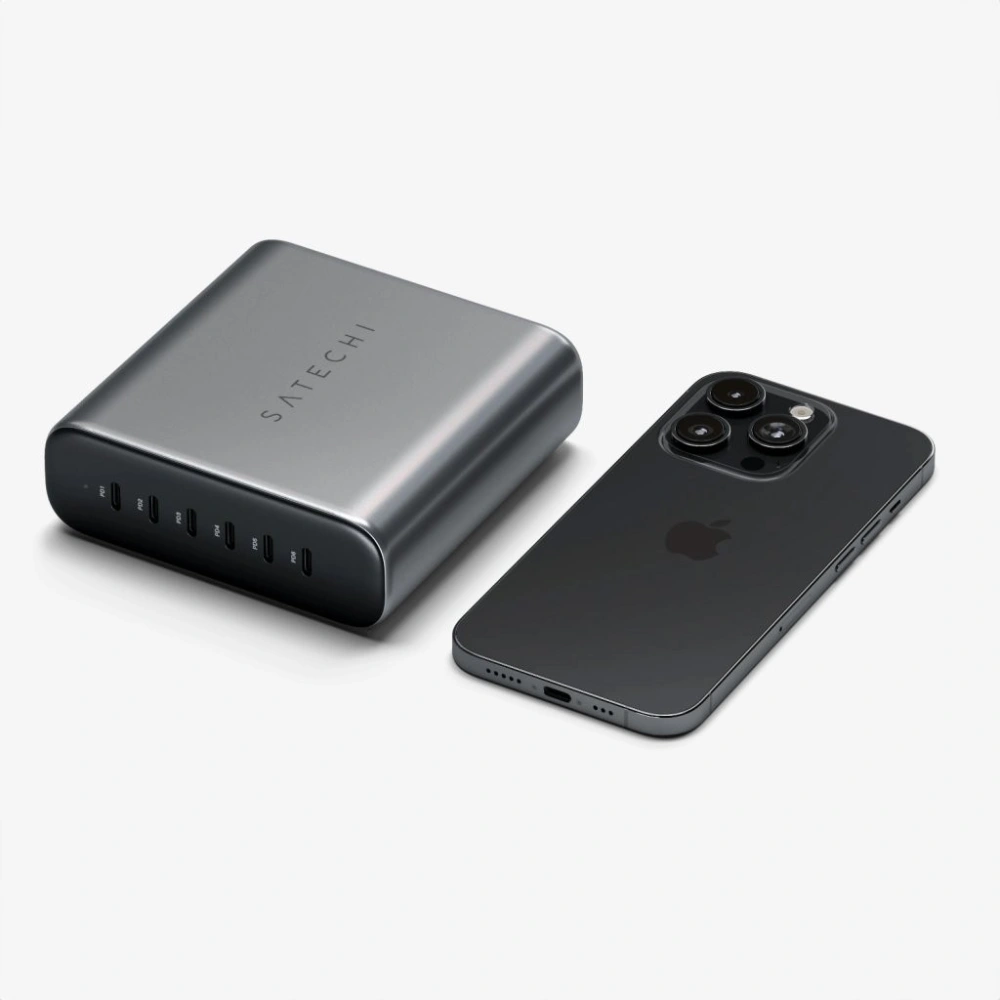 Hurtownia GSM - Ładowarka sieciowa Satechi 6-Port 6xUSB-C GaN 200W PD GaN space gray - STH126 - {ean13} - Hurt