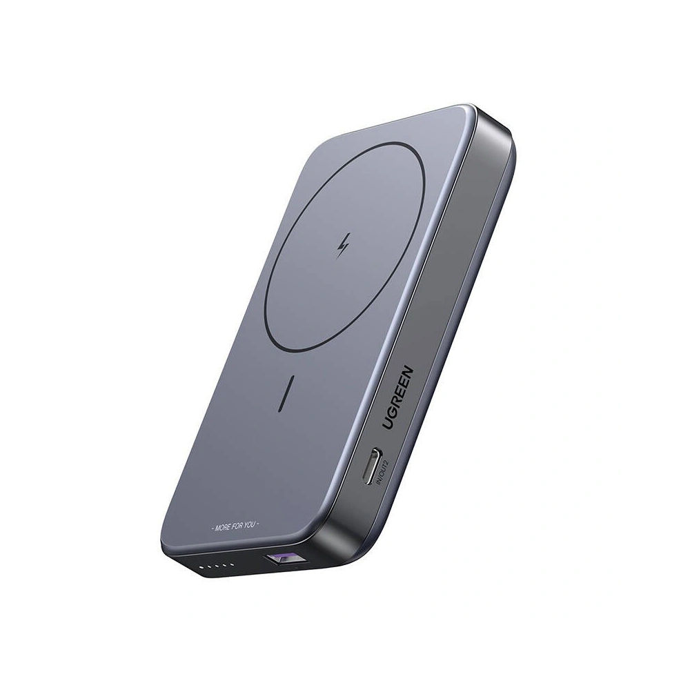 Hurtownia GSM - Powerbank magnetic cu funcție de suport UGREEN PB206 10000mAh USB-A, USB-C, 20W (negru) - UGR1853 - {ean13} - Hurt