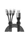 Kabel USB 3w1 Baseus Car Co-sharing Micro / USB-C / Lightning, 3.5A 1m (czarny)