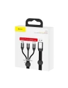 Wholesale USB Cable 3in1 Baseus Car Co-sharing Micro / USB-C / Lightning, 3.5A 1m Black - BSU766BLK - {ean13} - Hurt