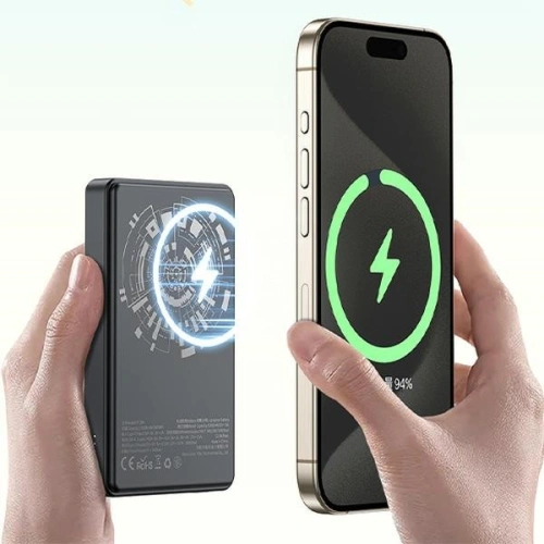 Powerbank magnetyczny AWEI P33K MagSafe 10000mAh 22.5W czarny/black