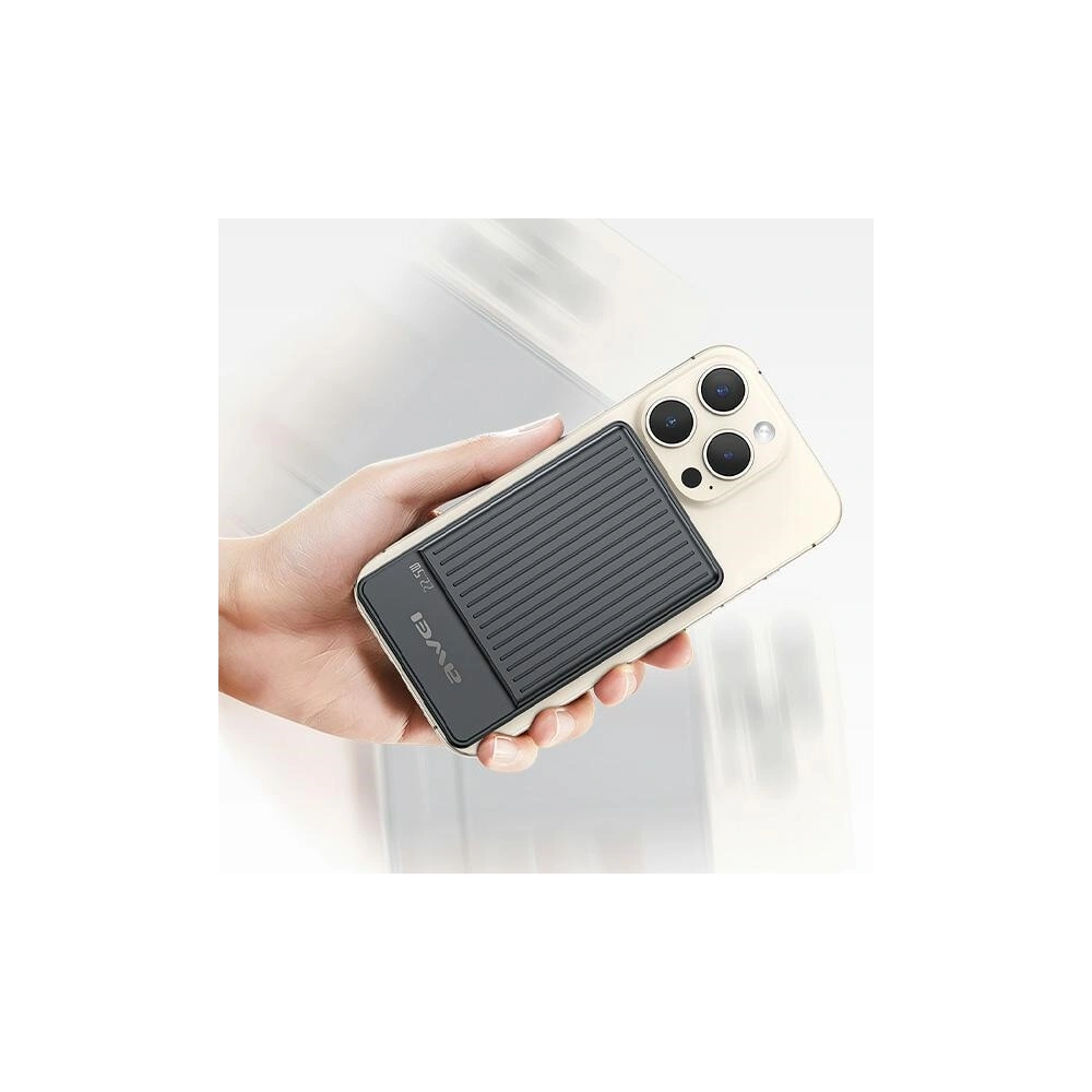 Hurtownia GSM - Magnetická powerbanka AWEI P33K MagSafe 10000mAh 22.5W černá/black - AWEI198 - {ean13} - Hurt
