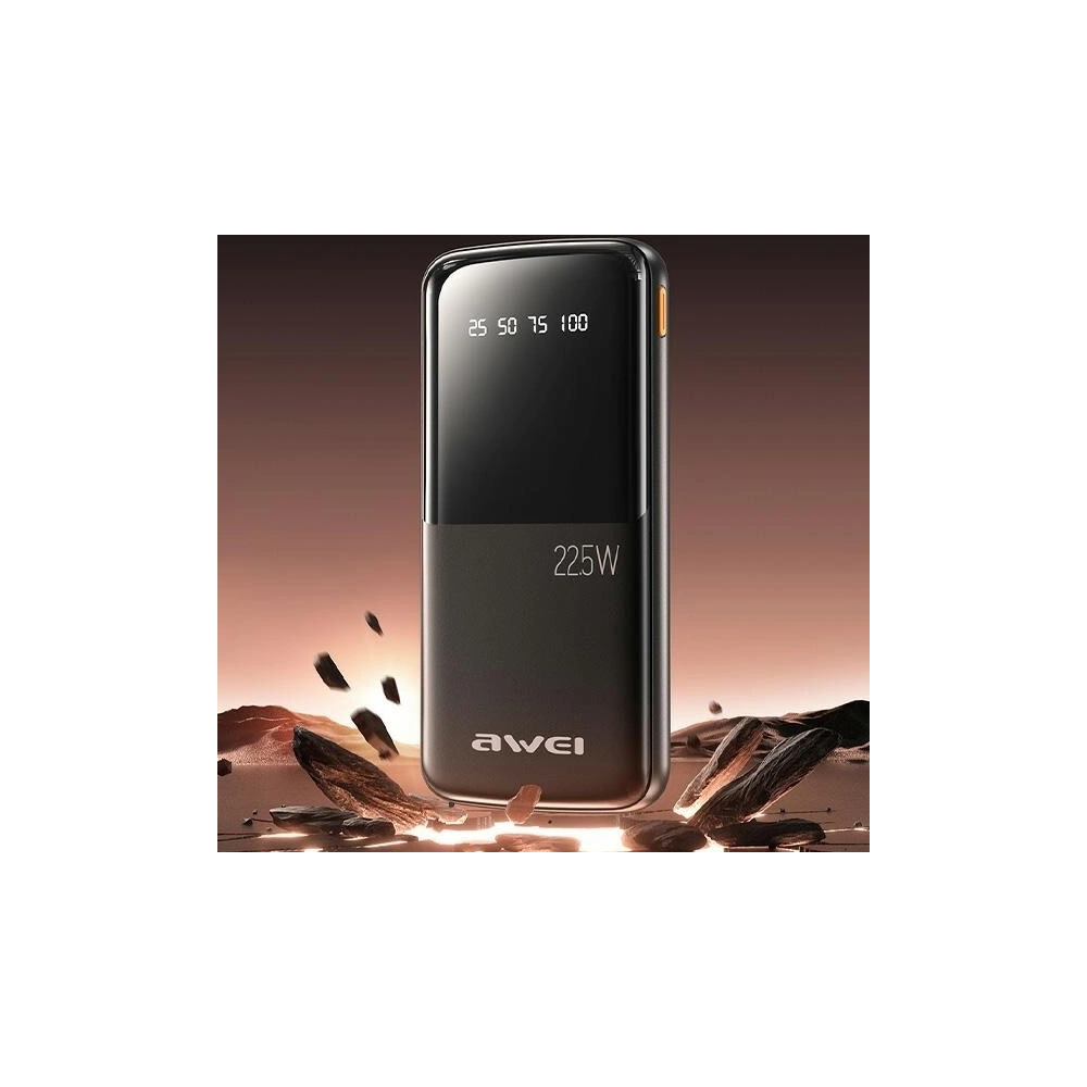 Hurtownia GSM - Powerbank AWEI P10K 10000mAh 22.5W černý/black - AWEI199 - {ean13} - Hurt