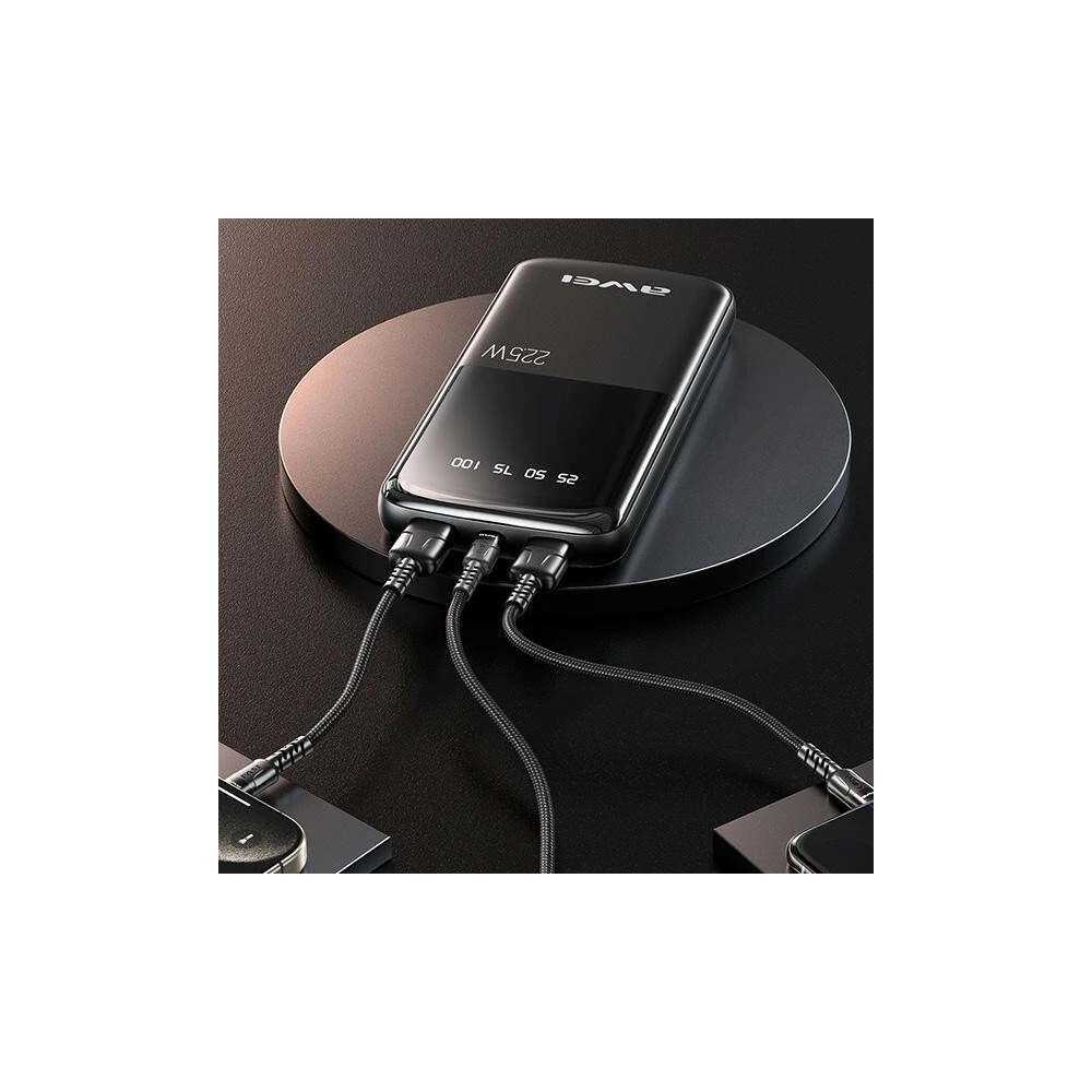 Hurtownia GSM - Powerbank AWEI P10K 10000mAh 22.5W černý/black - AWEI199 - {ean13} - Hurt