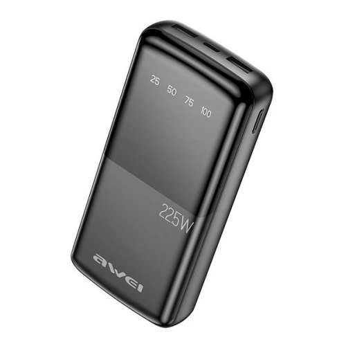 Powerbank AWEI P13K 20000mAh 22.5W Digital Display czarny/black