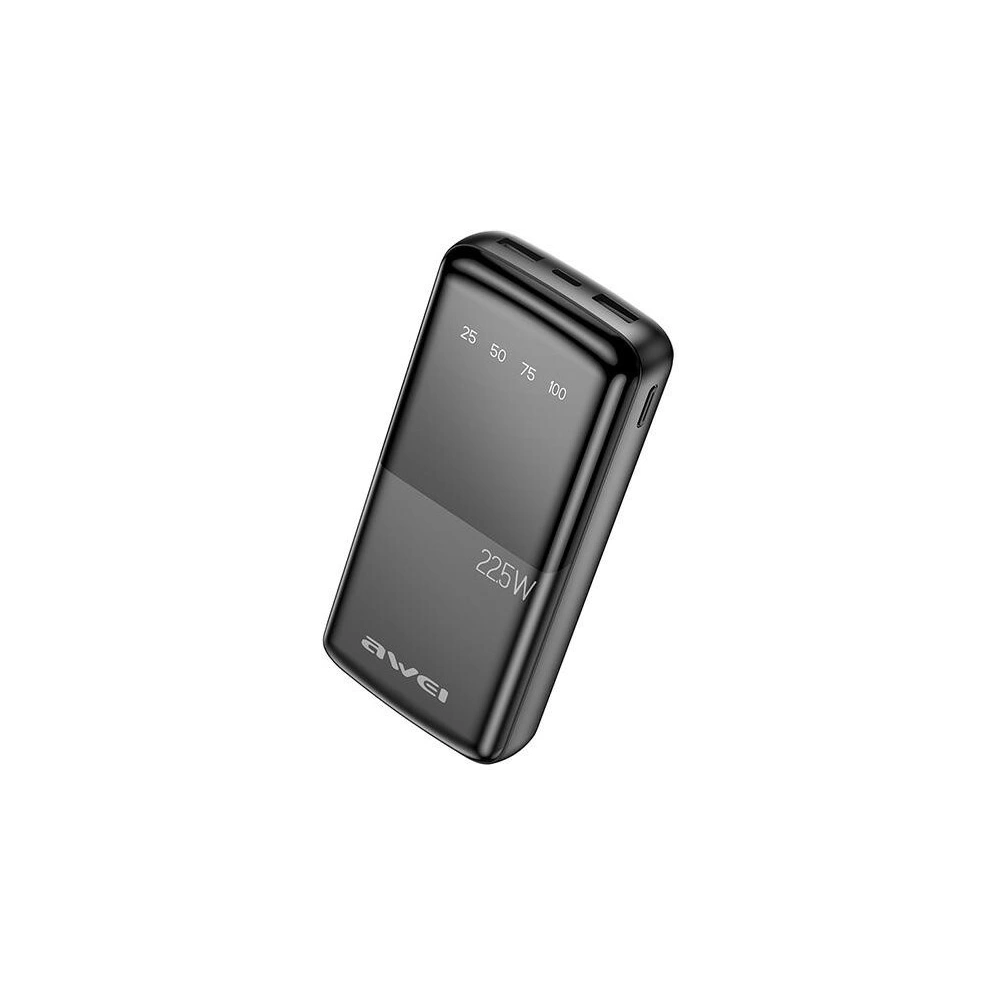 Hurtownia GSM - Powerbank AWEI P13K 20000mAh 22.5W Digitální displej černý/black - AWEI200 - {ean13} - Hurt