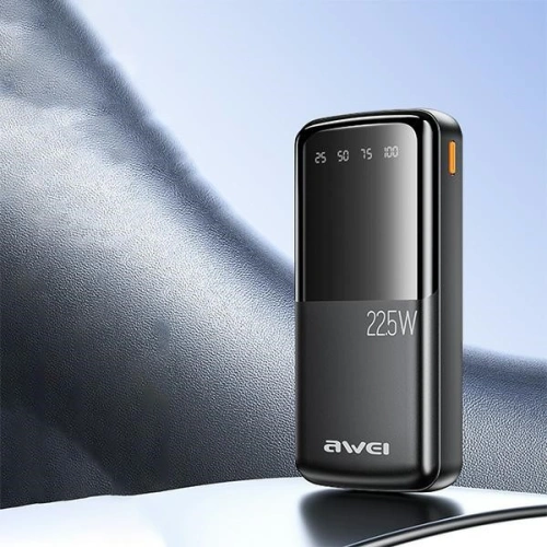 Powerbank AWEI P13K 20000mAh 22.5W Digital Display czarny/black
