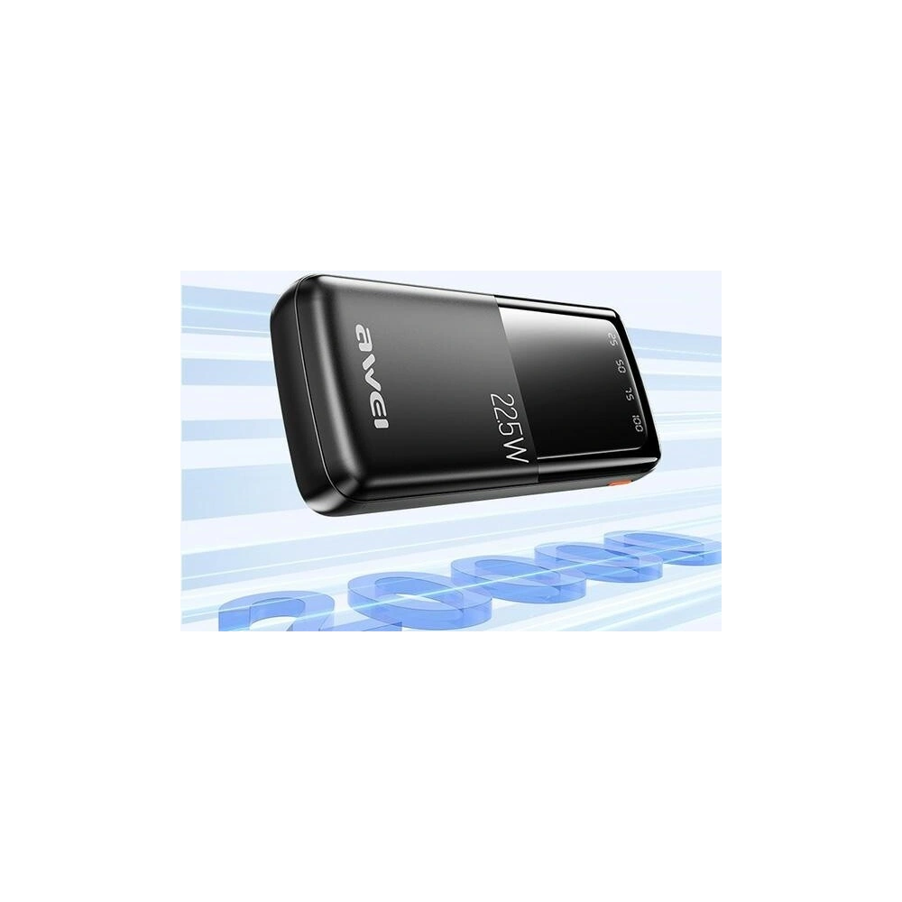 Hurtownia GSM - Powerbank AWEI P13K 20000mAh 22.5W Digitální displej černý/black - AWEI200 - {ean13} - Hurt