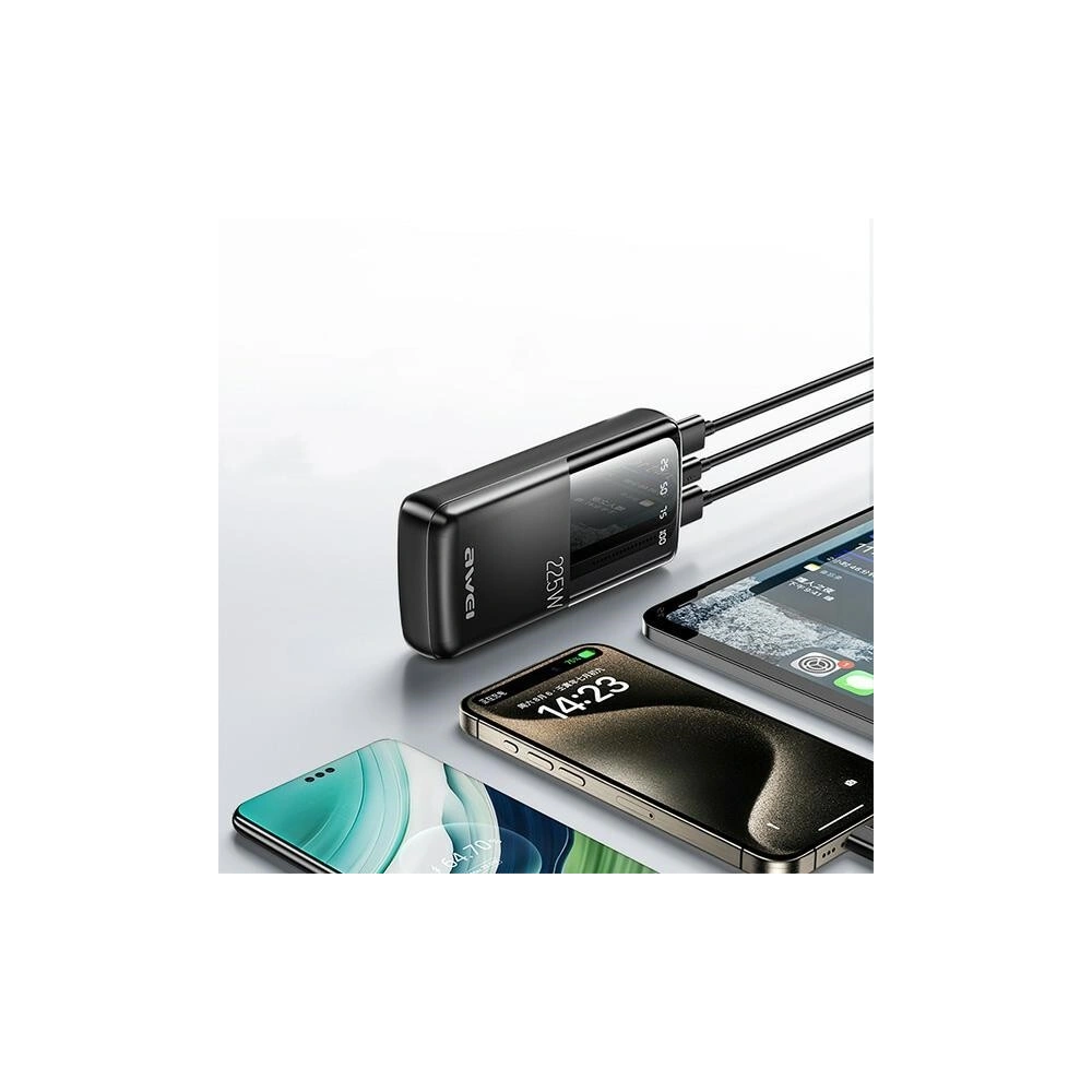 Hurtownia GSM - Powerbank AWEI P13K 20000mAh 22.5W Digital Display czarny/black - AWEI200 - {ean13} - Hurt