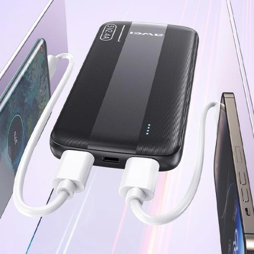 Powerbank AWEI P20K 10000mAh czarny/black